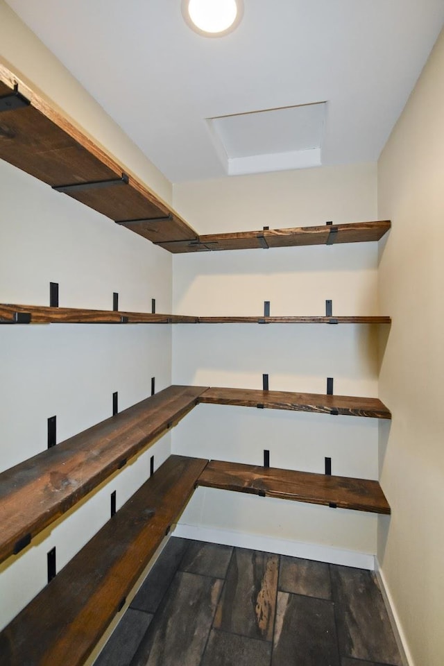 view of storage area