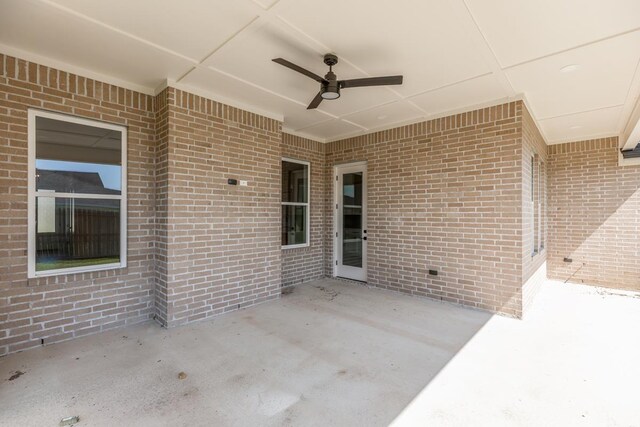 3580 Lily Ln, Beaumont, TX 77713 - view of patio featuring ceiling fan