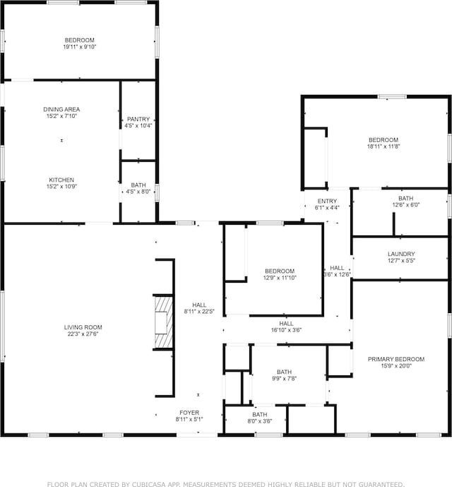 304 Whipoorwill Dr, Silsbee, TX 77656 - floor plan / room layout