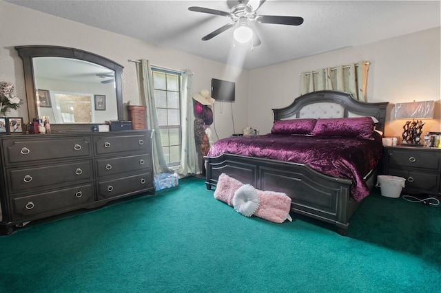 304 Whipoorwill Dr, Silsbee, TX 77656 - carpeted bedroom with ceiling fan