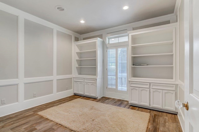 spacious closet featuring wood-type flooring