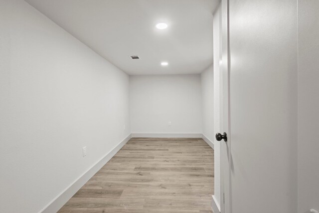 3266 Brent Dr, Orange, TX 77632 - empty room featuring recessed lighting, light wood-type flooring, and baseboards