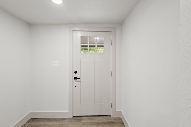 3266 Brent Dr, Orange, TX 77632 - foyer with light wood-style flooring and baseboards