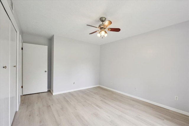 100 Teakwood St, Silsbee, TX 77656 - spare room featuring light wood-style floors and ceiling fan