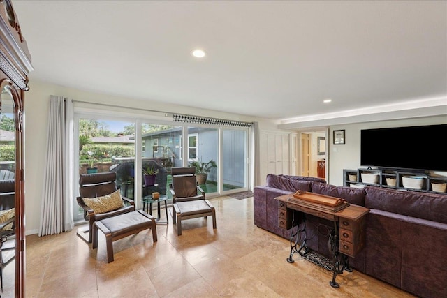 5775 Clinton St, Beaumont, TX 77706 - living room with recessed lighting