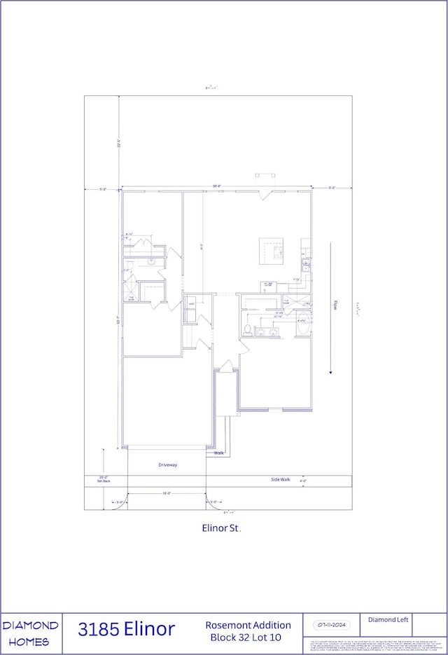 3185 Elinor St, Beaumont, TX 77705 - view of floor plan / room layout