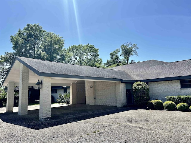 view of ranch-style home