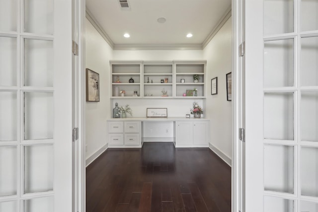 interior space featuring visible vents
