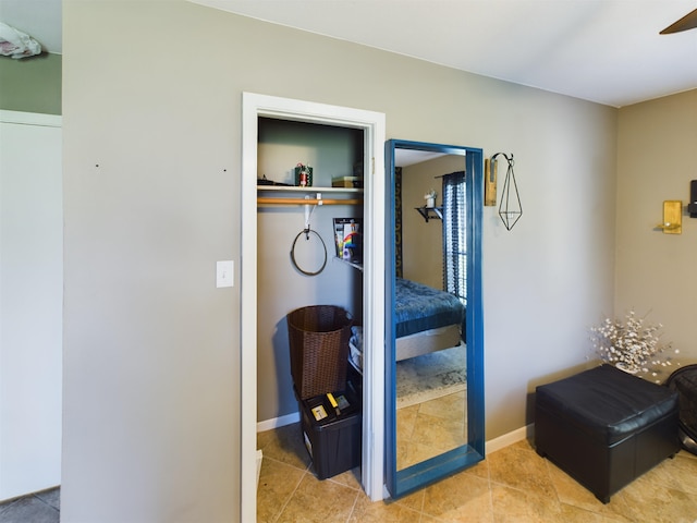 interior space featuring a closet