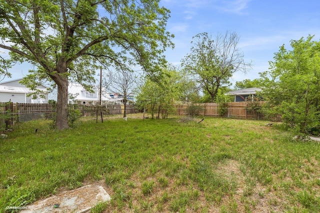 381 Perryman St, New Braunfels, TX 78130 - view of yard with a fenced backyard