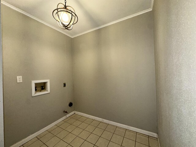 102 Ash Ln, Village Mills, TX 77663 - clothes washing area featuring laundry area, hookup for a washing machine, hookup for a gas dryer, and ornamental molding