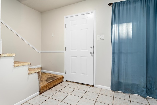 view of tiled entryway