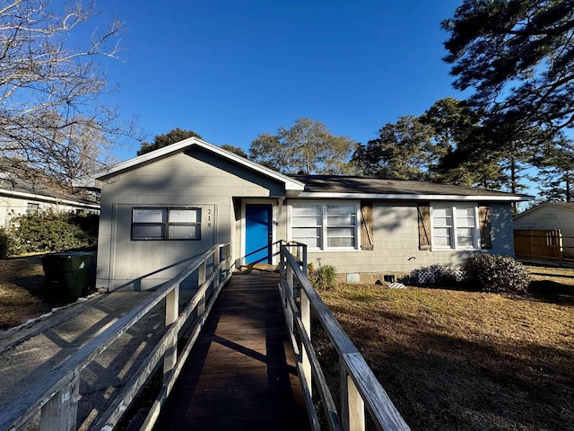 view of ranch-style home