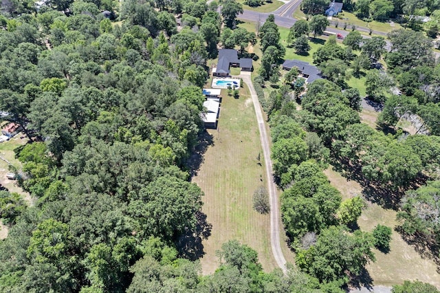 aerial view featuring a rural view