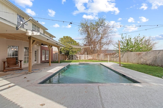 1424 Arbor Ct, Nederland, TX 77627 - view of swimming pool featuring a fenced backyard and a patio