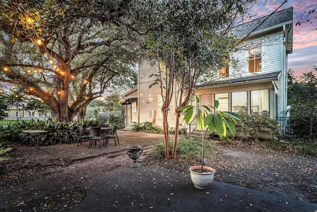 exterior space featuring a patio area