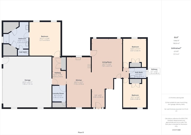 7090 Carroll Ln, Beaumont, TX 77713 - view of property floor plan