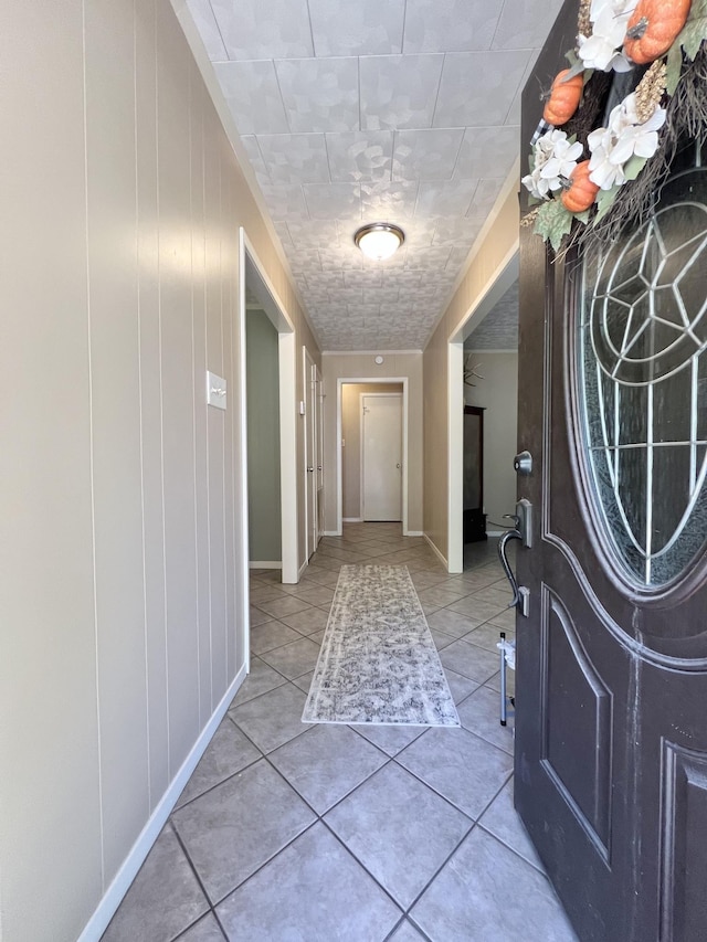 entryway featuring tile patterned flooring