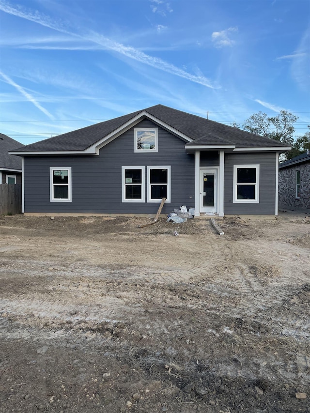 view of front of home