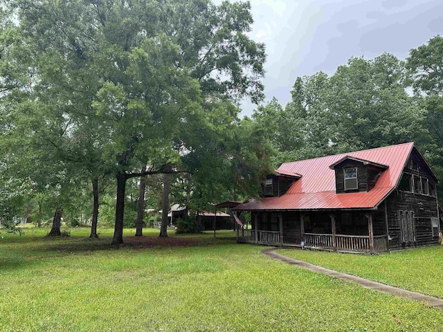 exterior space with a porch