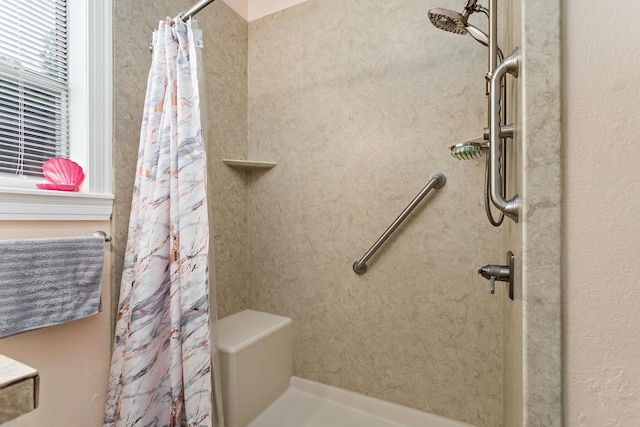 bathroom with walk in shower