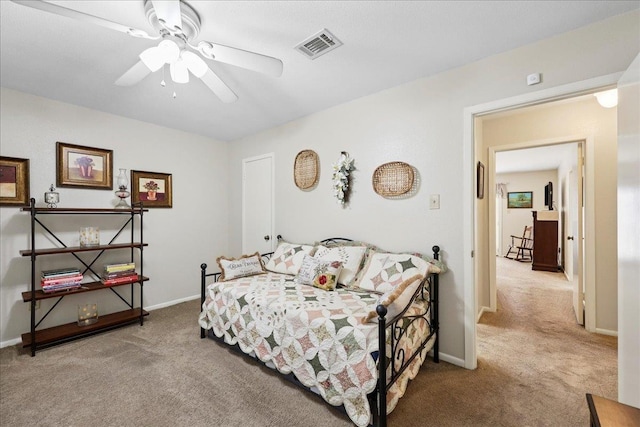 1006 Park Meadow Dr, Beaumont, TX 77706 - carpeted bedroom featuring baseboards and a ceiling fan