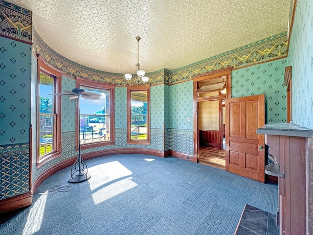 dining area featuring ceiling fan