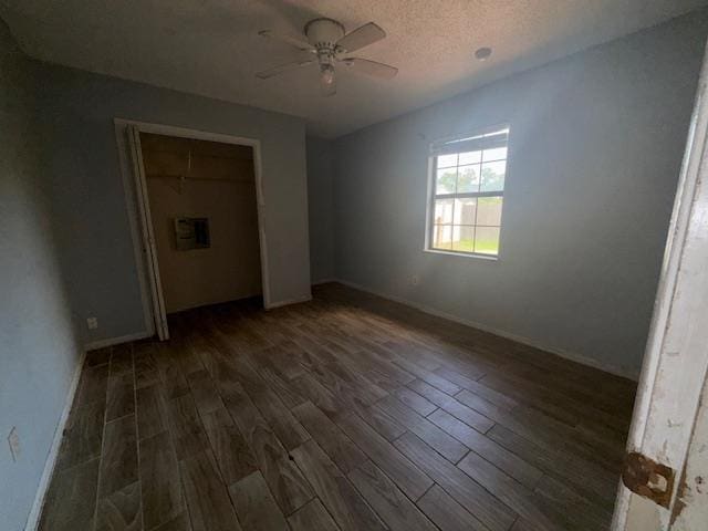 290 Rosine St, Beaumont, TX 77707 - unfurnished bedroom with wood finished floors, a closet, and ceiling fan