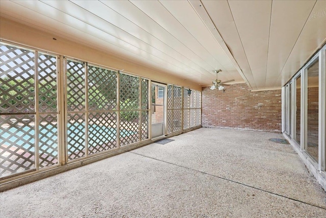 2701 Mcbride Dr, Port Neches, TX 77651 - unfurnished sunroom with ceiling fan