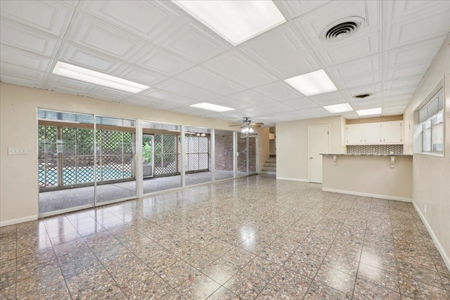 2701 Mcbride Dr, Port Neches, TX 77651 - unfurnished room featuring granite tiled floors and a ceiling fan
