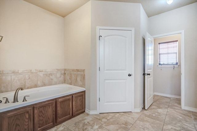 bathroom with a bathing tub