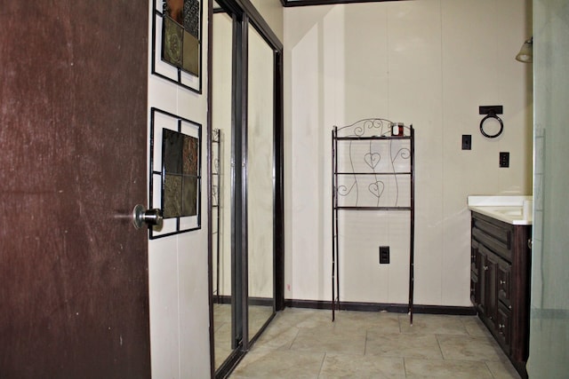 bathroom with vanity