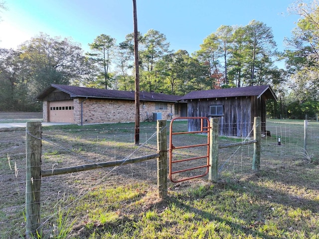 view of outdoor structure featuring a garage