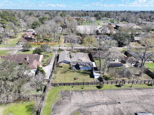 aerial perspective of suburban area
