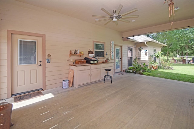 115 Pr 5250, Warren, TX 77664 - view of patio featuring ceiling fan