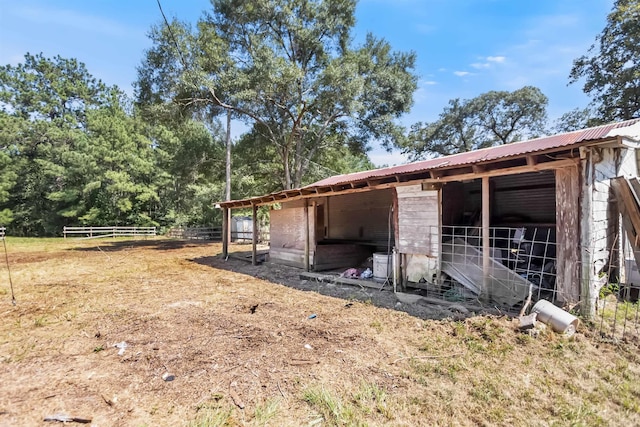 view of stable