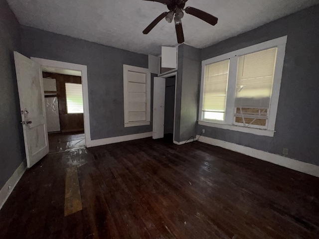 2726 13th St, Port Arthur, TX 77640 - unfurnished bedroom featuring hardwood / wood-style floors and a ceiling fan