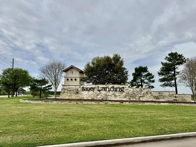 22043 Rocky Reserve Dr, Northwest Harris, TX 77447 - community sign featuring a lawn