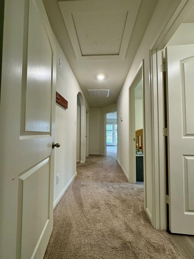 22043 Rocky Reserve Dr, Northwest Harris, TX 77447 - corridor featuring carpet floors, baseboards, and visible vents