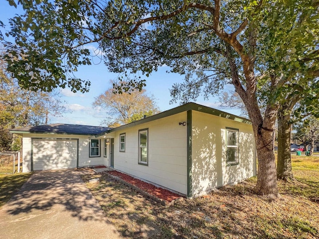 ranch-style house with a garage