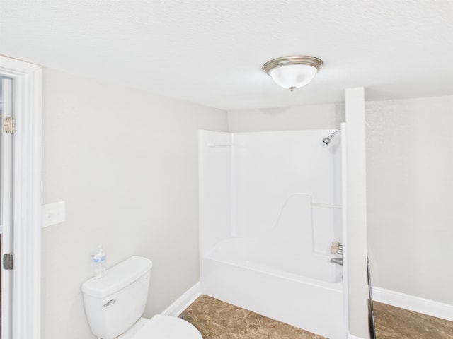 1325 S Main St, Vidor, TX 77662 - full bath with baseboards, toilet, and bathtub / shower combination