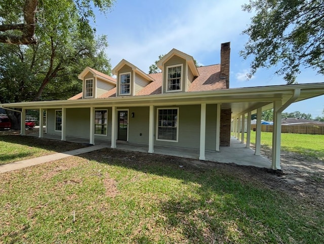 1401 Buckingham Dr, Orange, TX 77632 - farmhouse inspired home featuring a chimney