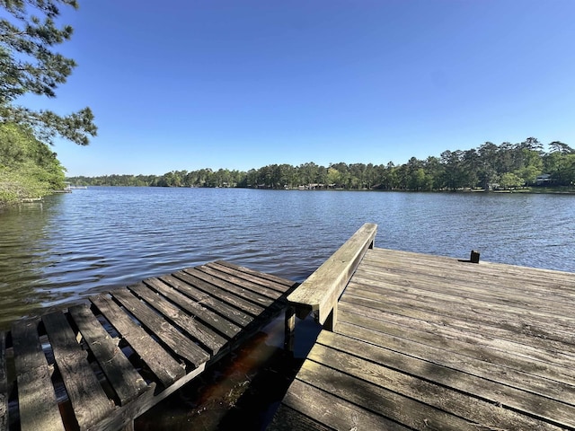466 Galahad Loop Rd, Woodville, TX 75979 - dock area with a water view