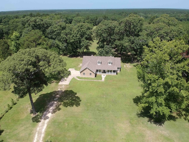 15590 S Fm 92, Spurger, TX 77660 - view from above of property with a heavily wooded area