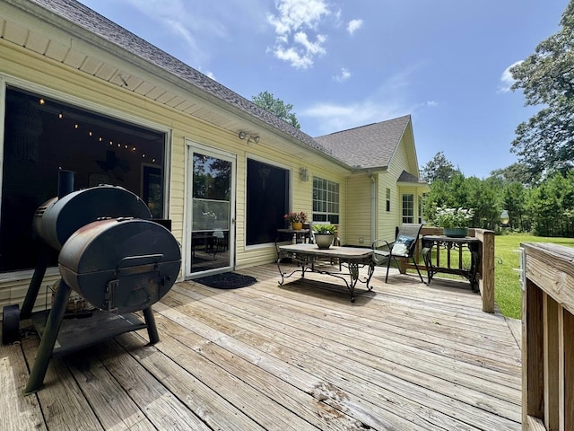 15590 S Fm 92, Spurger, TX 77660 - view of wooden terrace