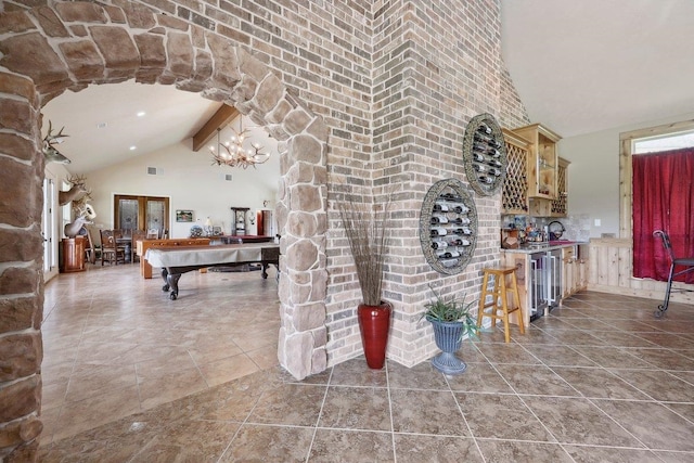 2014 Fish Lk, Kountze, TX 77625 - interior space with high vaulted ceiling