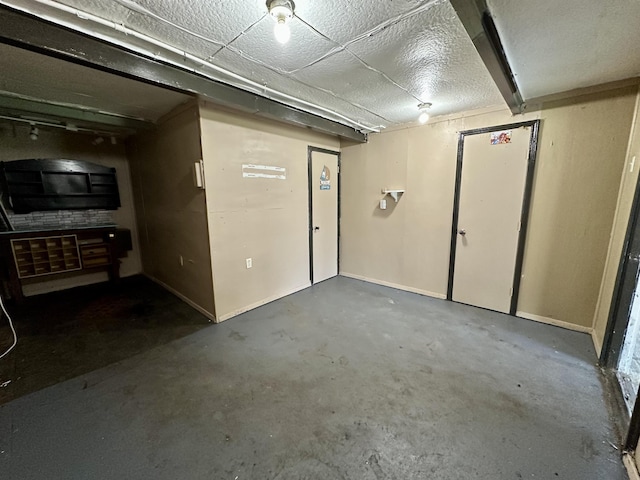 view of basement