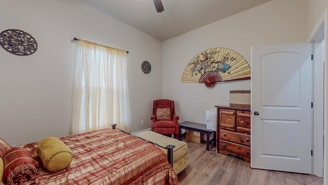 15360 Hercules Dr, Beaumont, TX 77713 - bedroom featuring wood finished floors and ceiling fan