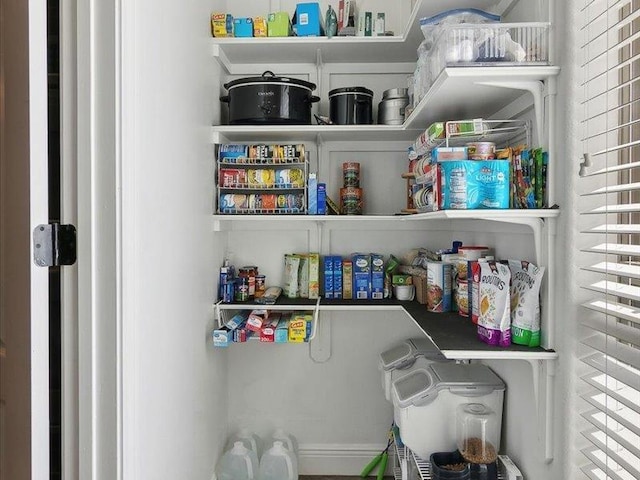 view of pantry