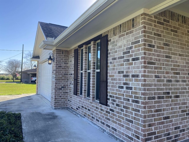 doorway to property featuring a garage